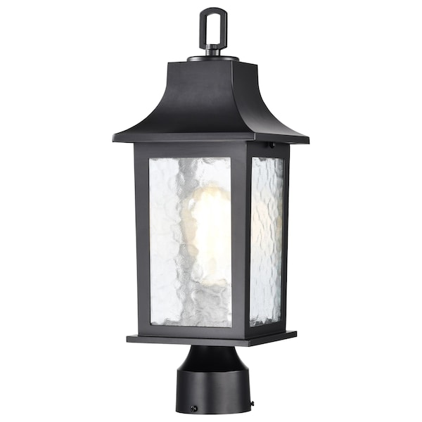 Nuvo Stillwell Outdoor Post Lantern 1 Light Matte Black Finish 60/5957 - main